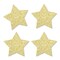 Big Dot of Happiness Gold Glitter Star - No-Mess Real Gold Glitter Cut-Outs - Party Confetti - Set of 24